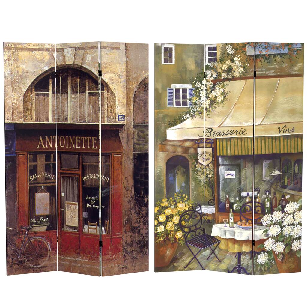 Handmade Canvas Double-sided Brasserie Room Divider (China)