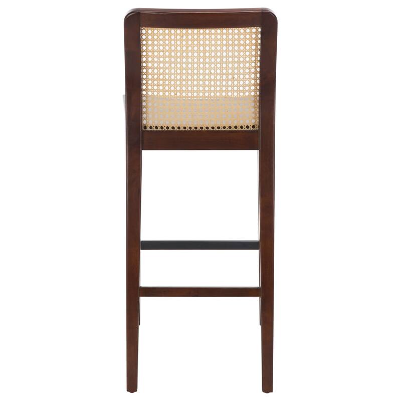 SAFAVIEH Home Benicio 29-inch Rattan Bar Stool [SET of 2] - 19Wx23Dx42H
