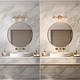 preview thumbnail 4 of 51, Modern 3-Light Bathroom Vanity Light Minimal Globe Glass Wall Sconce