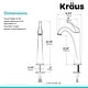 preview thumbnail 8 of 38, KRAUS Arlo Single Handle 1-Hole Vessel Bathroom Faucet w/ Pop Up Drain