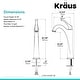 preview thumbnail 10 of 35, Kraus Glass Vessel Sink, Bathroom Faucet, Mounting Ring