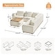 preview thumbnail 18 of 17, Octavio Sectional 5-Seat Modern Modular Sofa With Solid Wood Base and Ottoman by HULALA HOME