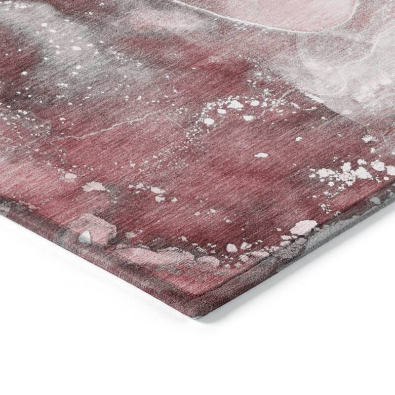 Rari Artistic Abstract Weather Resistant Classic Meets Modern Runner Outdoor Rug