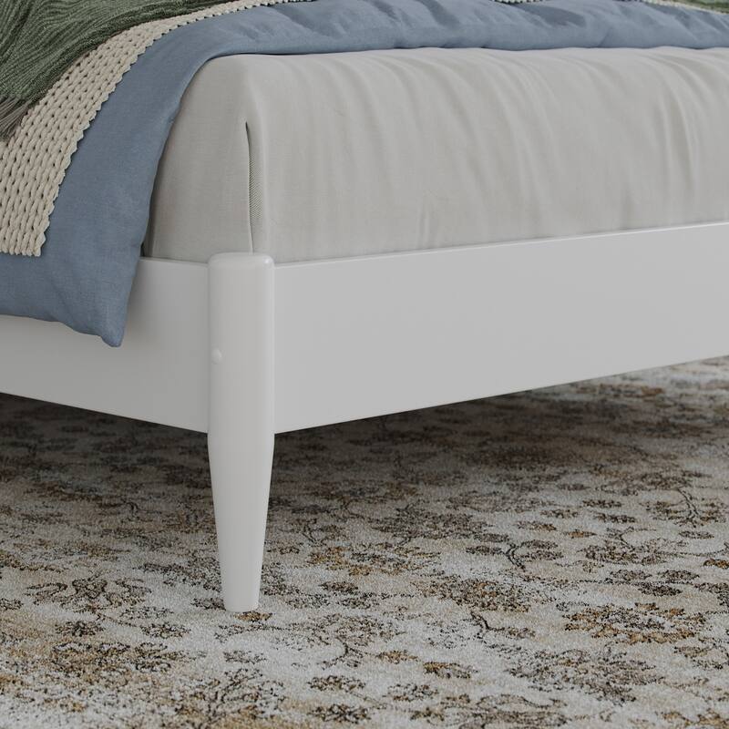 Naples Solid Wood Low Profile Platform Bed