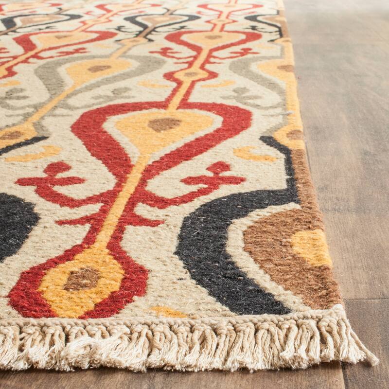 SAFAVIEH Couture Handmade Sumak Flatweave Sijke Traditional Oriental Wool