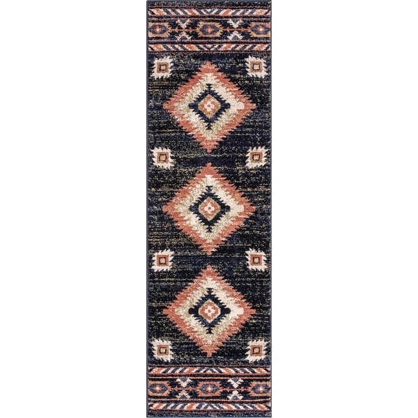 Well Woven Tulsa Lea Southwestern Tribal Area Rug - On Sale - Bed