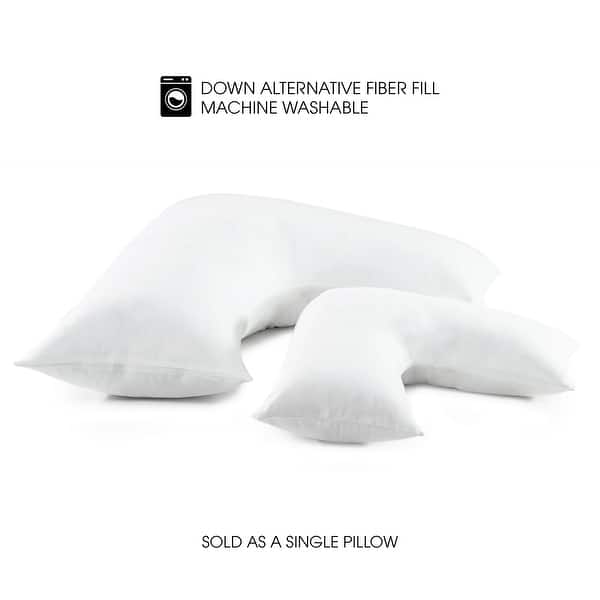 I AM™ Boomerang Pillow White On Sale Bed Bath & Beyond 39169058