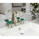 preview thumbnail 5 of 3, Altmans Limited Widespread Lavatory Set Malachite Polished Nickel