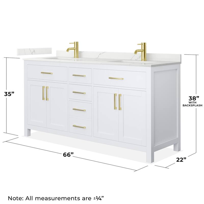 Wyndham Collection WCG2424-66D-QTZ-UNSMXX Beckett 66" Free Standing