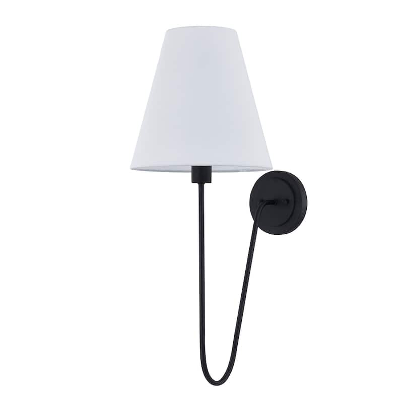 Shae Metal Wall Sconce, Black