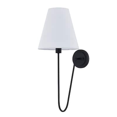 Shae Metal Wall Sconce, Black
