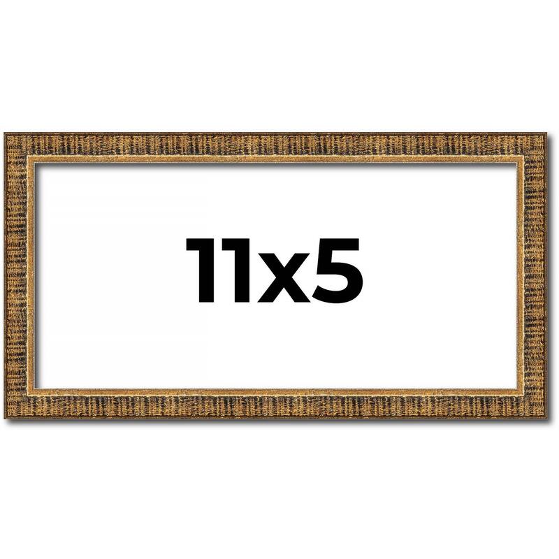 11x5 IN Frame Gold Kingsley Distressed Solid Wood Picture Frame Width