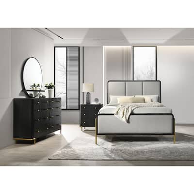 Arini 4-piece Upholstered Panel Bedroom Set