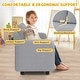 preview thumbnail 9 of 28, Gymax 2-Seat Kids Sofa Toddler Sofa Couch w/ Soft Teddy Fleece