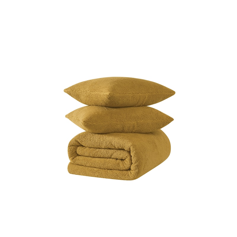 Brooklyn Loom Marshmallow Sherpa Comforter Set