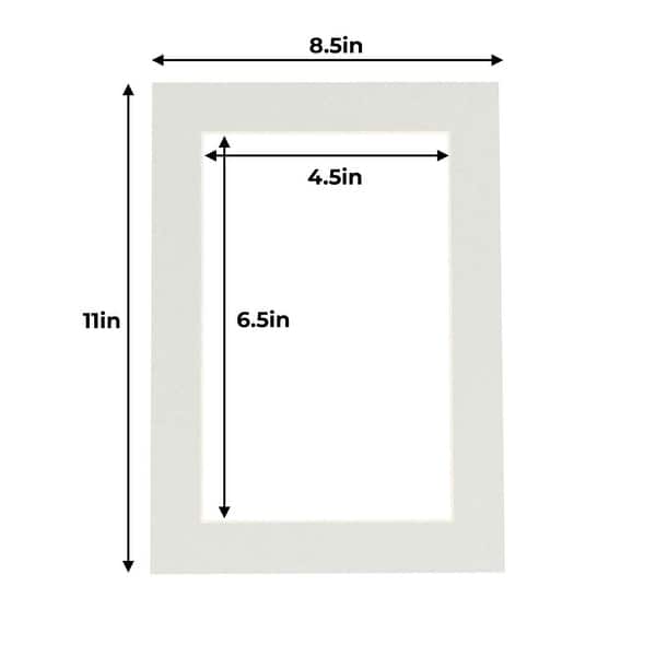 8.5x11 Mat for 5x7 Photo Taupe Beige Matboard for Frames Measuring 8.