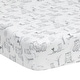 preview thumbnail 4 of 7, Lambs & Ivy Luna White/Gray Celestial Owl 4-Piece Nursery Baby Crib Bedding Set