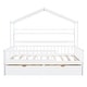 preview thumbnail 8 of 32, Roomfitters Wooden Twin/Full Size House Bed, Modern Platform Design with Two Spacious Storage Compartments and Built-In Shelf