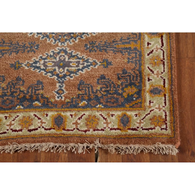 Viss Indian Runner Rug Hand-Knotted Wool Carpet - 2'6"x 8'0"