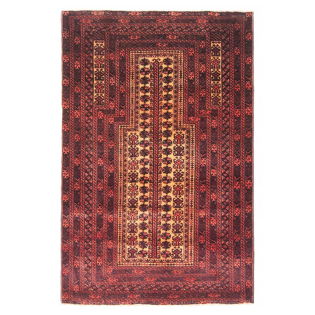 Teimani Beige Rug 2'11" x 4'4" - 2'11 x 4'4