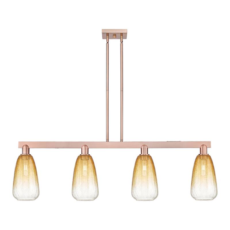 Innovations Lighting Urban Downtown - Brookhaven Almond - 4 Light 48" Stem Hung Island Light