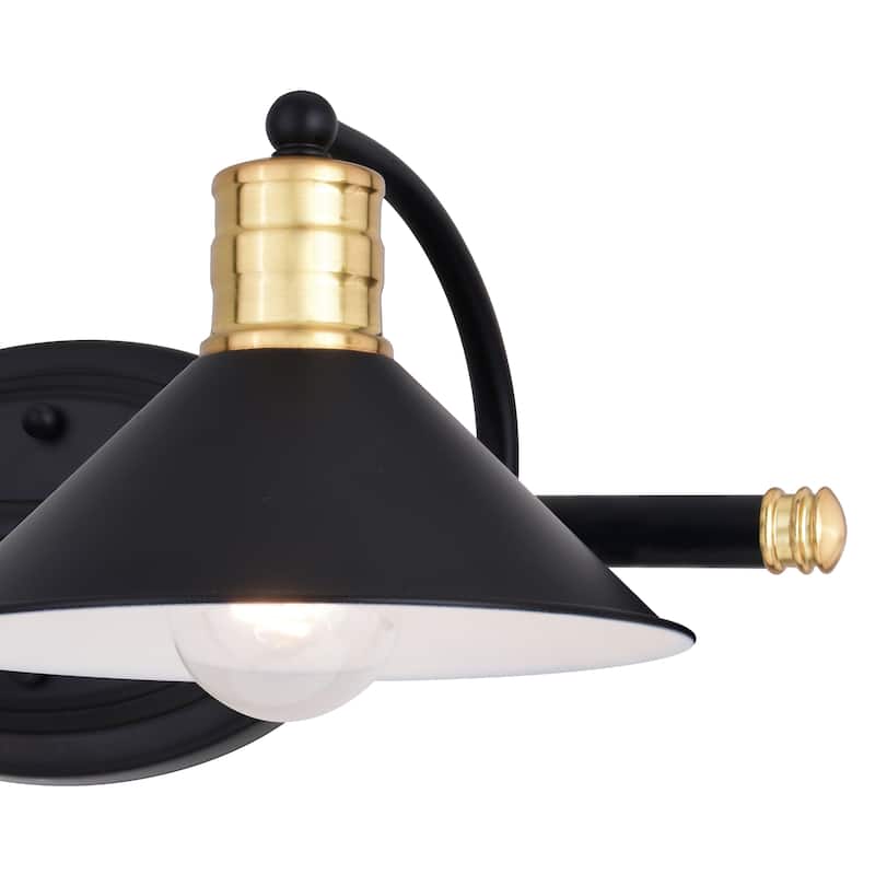 Akron 2 Light Farmhouse Barn Bathroom Vanity Fixture