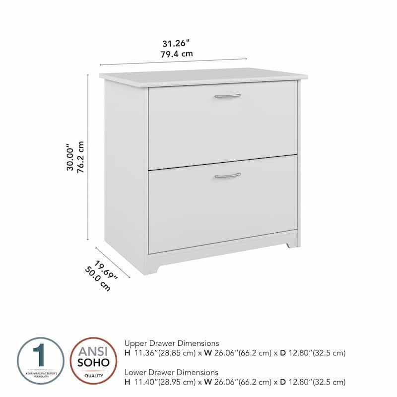 Cabot 2 Drawer Lateral File Cabinet by Bush Furniture