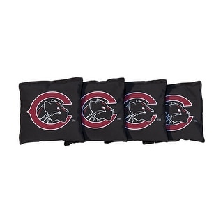 Chapman Panthers Black Cornhole Bags