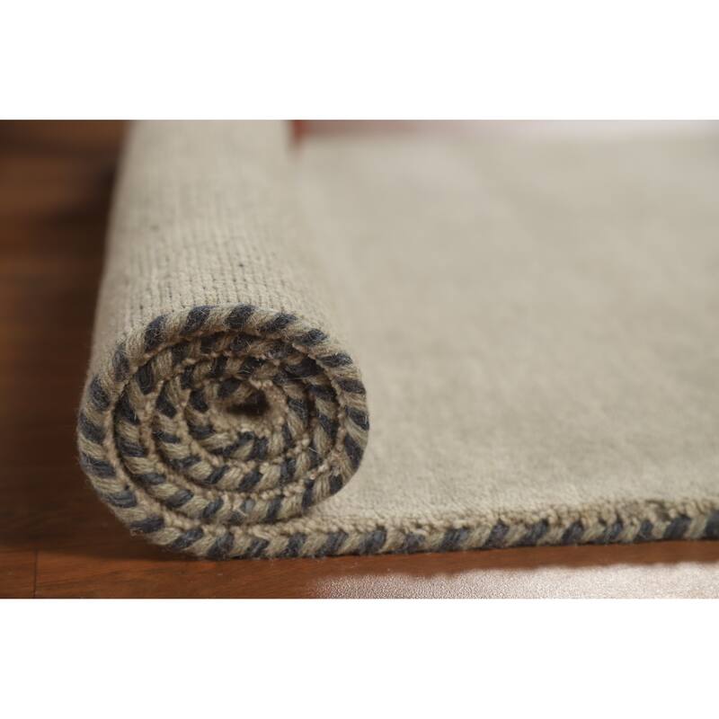 Hand Knotted Oriental 100% Wool Carpet Tribal Animal Pictorial Green Gabbeh Area Rug - 4' 11'' X 3' 1''