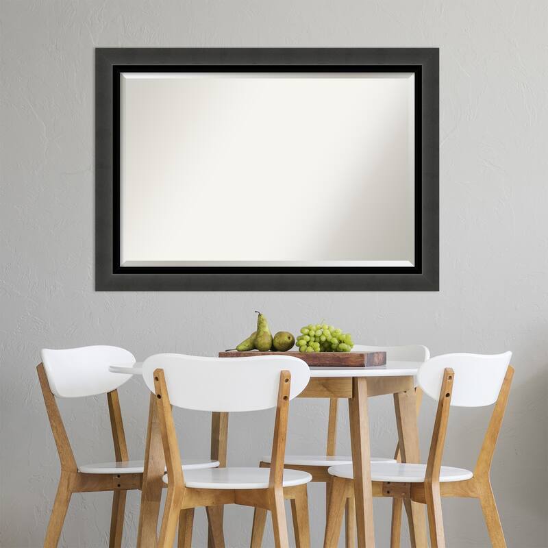 Beveled Wall Mirror - Tuxedo Black Frame - Tuxedo Black
