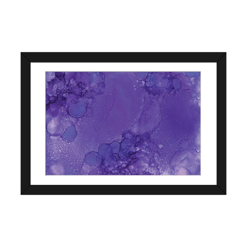 iCanvas "Purples Bubbles" by Melissa Renee - Black - 24x32x1
