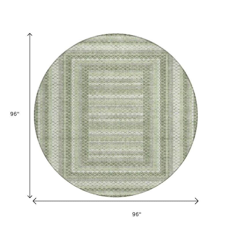 HomeRoots Geometric Transitional Rectangle Outdoor Rug