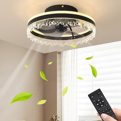 16" Modern LED Ceiling Fan with Light