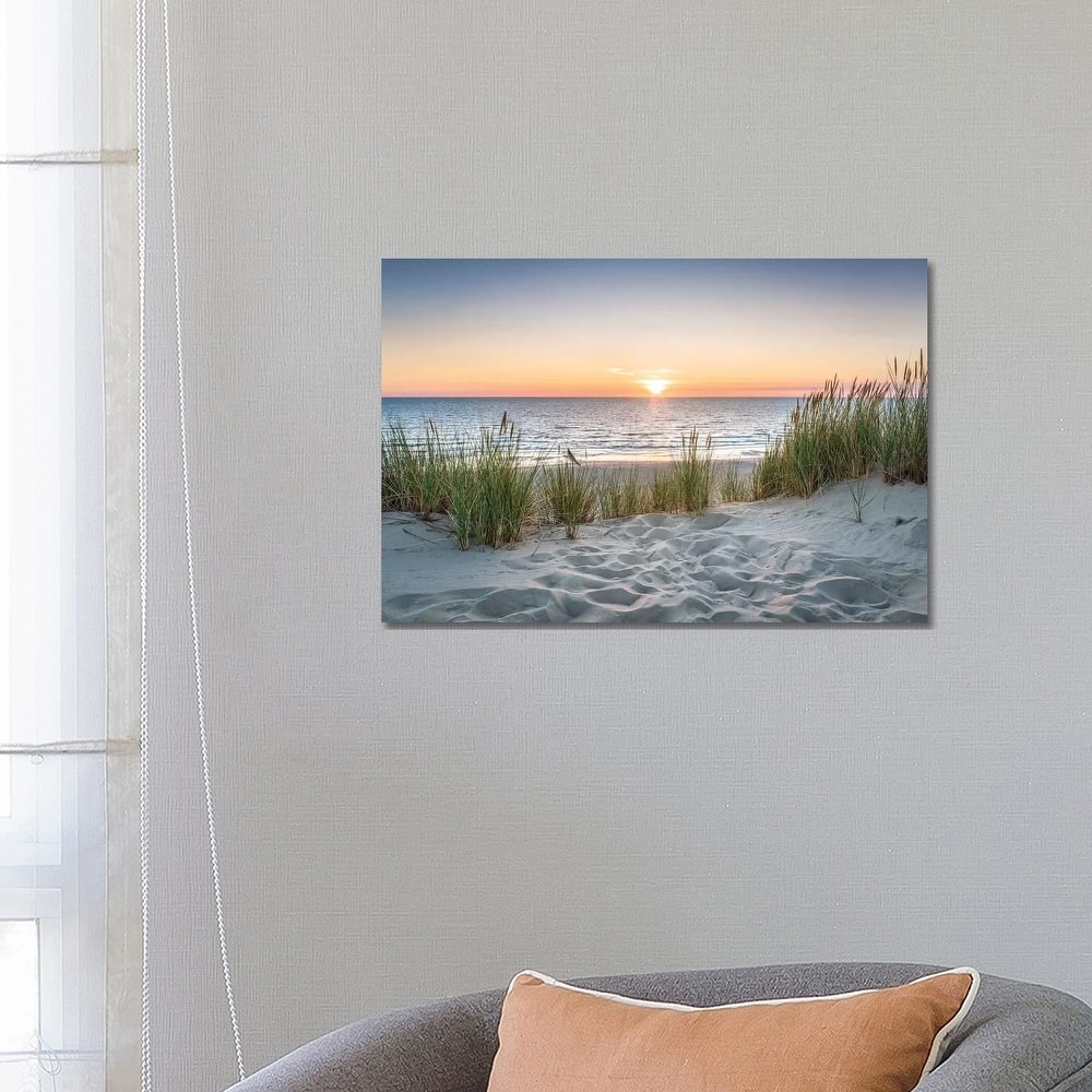 iCanvas "Beautiful Sunset At The Beach" by Jan Becke Canvas Print