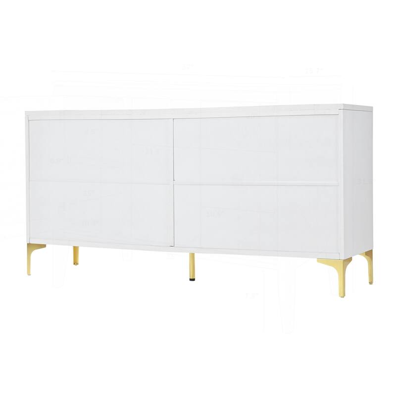 Versatile Sideboard Buffet Cabinet with Press-to-Open Doors