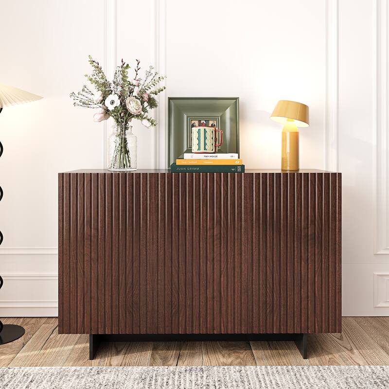 47" Storage Sideboard Buffets Cabinet with 3 Doors