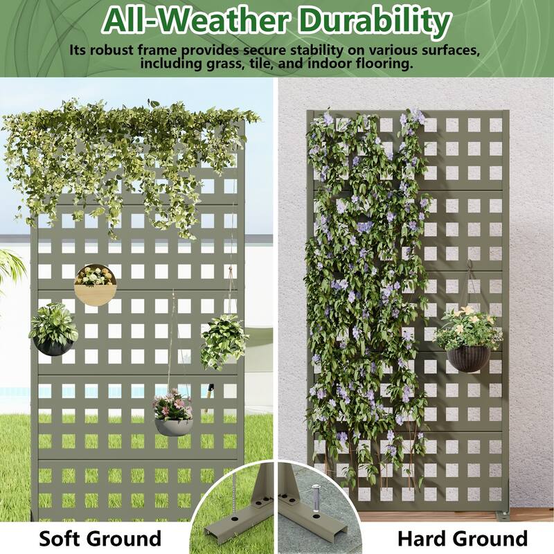 Outdoor Rectangle Privacy Screens Metal Screen Fence Panel