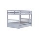 preview thumbnail 18 of 18, Rubber Wood Convertible 2 In 1 Full Over Full Bunk Bed with Twin Size Trundle for Kids and Baby for Bedroom