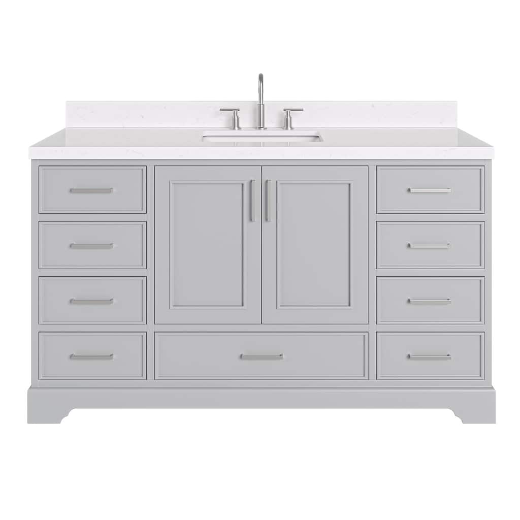 Ariel M060SCQRVO Stafford 60" Free Standing Single Basin Vanity Set