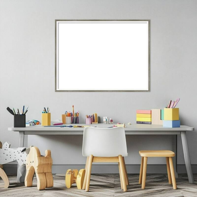 Amanti Art Lucie Black Framed Dry Erase Magnetic Board