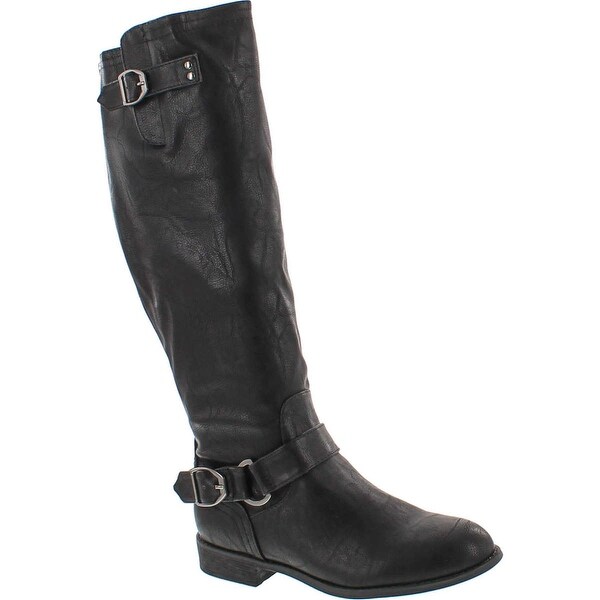 back zipper riding boots