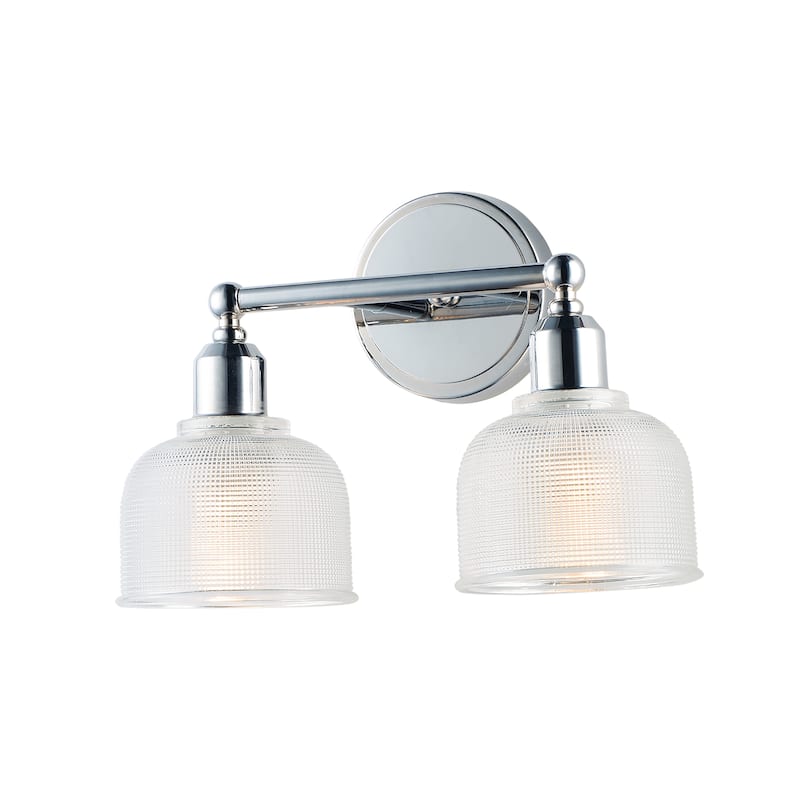 Hollow 2-Light Bath Vanity - Polished chrome - Polished chrome