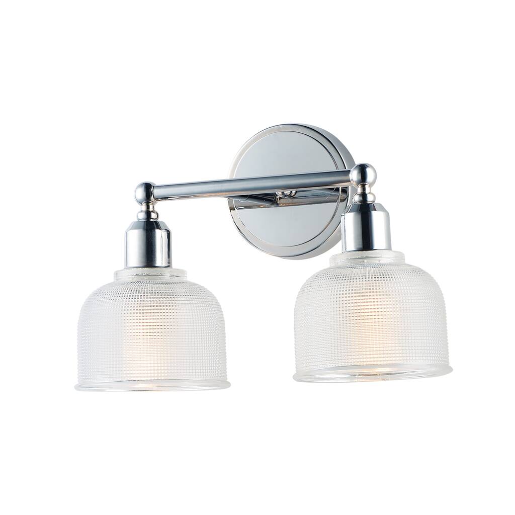 Hollow 2-Light Bath Vanity - Polished chrome