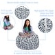 preview thumbnail 83 of 187, Kids Bean Bag Chair Cover Stuffed Animal Storage or Toy Organizer
