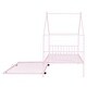 preview thumbnail 76 of 81, Metal house bed with trundle
