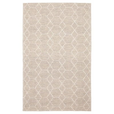 ECARPETGALLERY Braid weave Sienna Taupe Wool Rug - 4'10 x 7'10