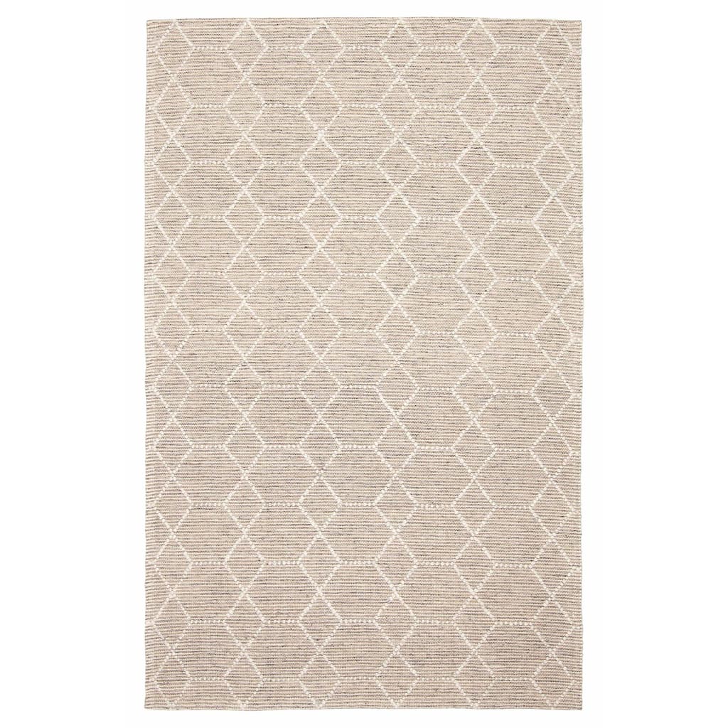 ECARPETGALLERY Braid weave Sienna Taupe Wool Rug - 4'10 x 7'10