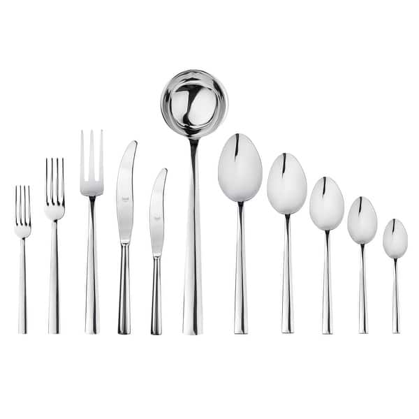 slide 1 of 1, Mepra Levantina Flatware Set - 99 Pieces - Stainless Steel Silver