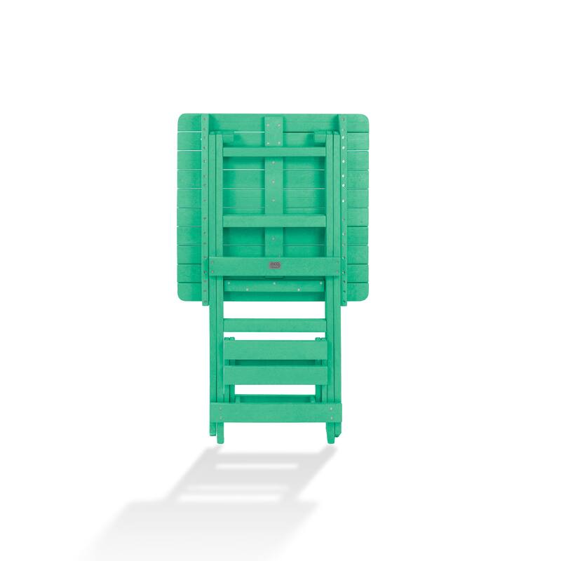 Patagonia Fully Assembled All-Weather Recycled HDPE Outdoor Folding Bar table