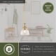 preview thumbnail 5 of 11, Beloit Farmhouse Kitchen Island Mini Pendant Ceiling Light Clear Seeded Glass